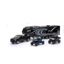New-Ray Toys Replica Truck/Toy Hauler/UTVs - Truck/Trailer/2 Polaris UTVs 37046_860046