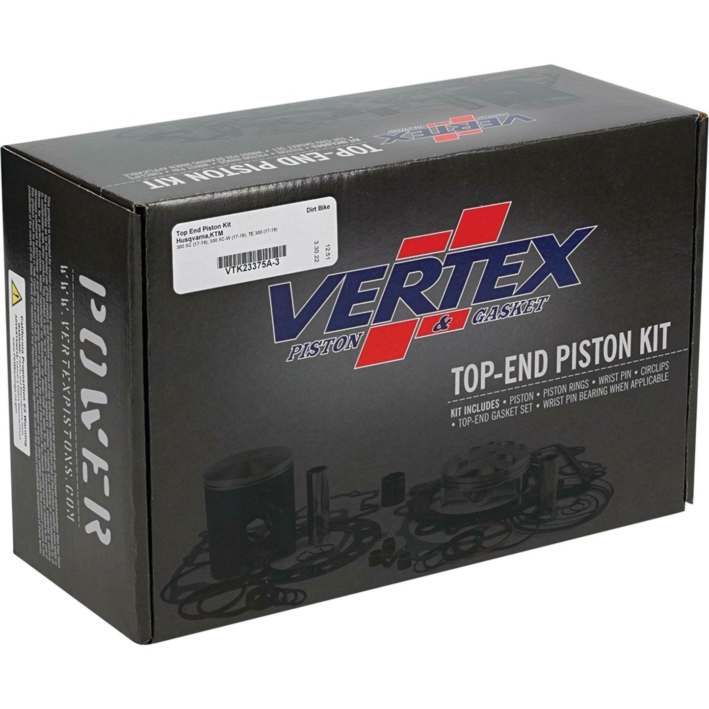 Vertex Top End Kit Cast Replica for Husqvarna/KTM VTK23375A-3_1081944