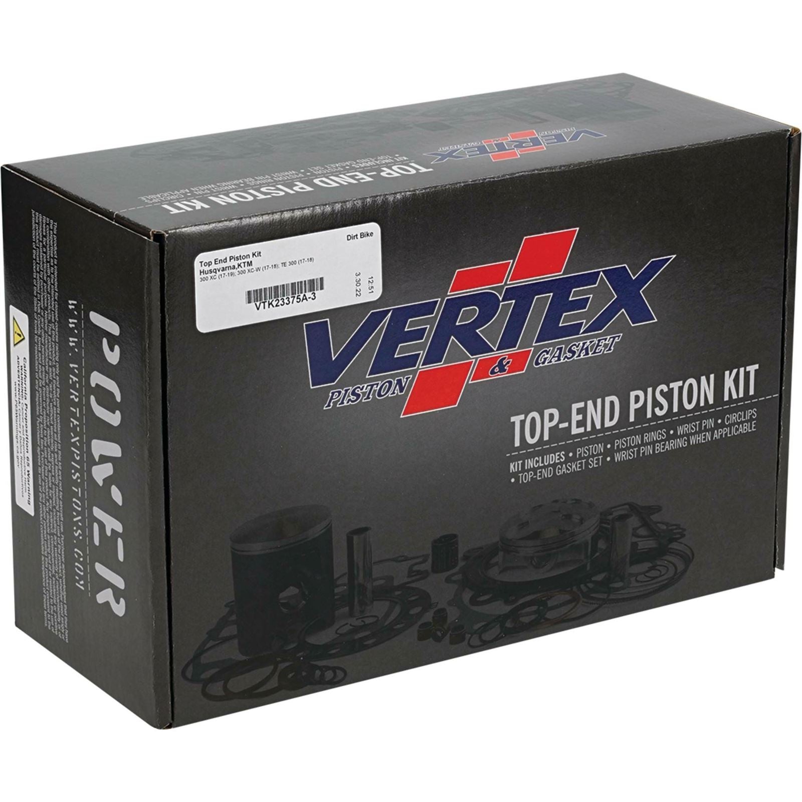 Vertex Top End Kit Cast Replica for Husqvarna/KTM VTK23375A-3_1081944