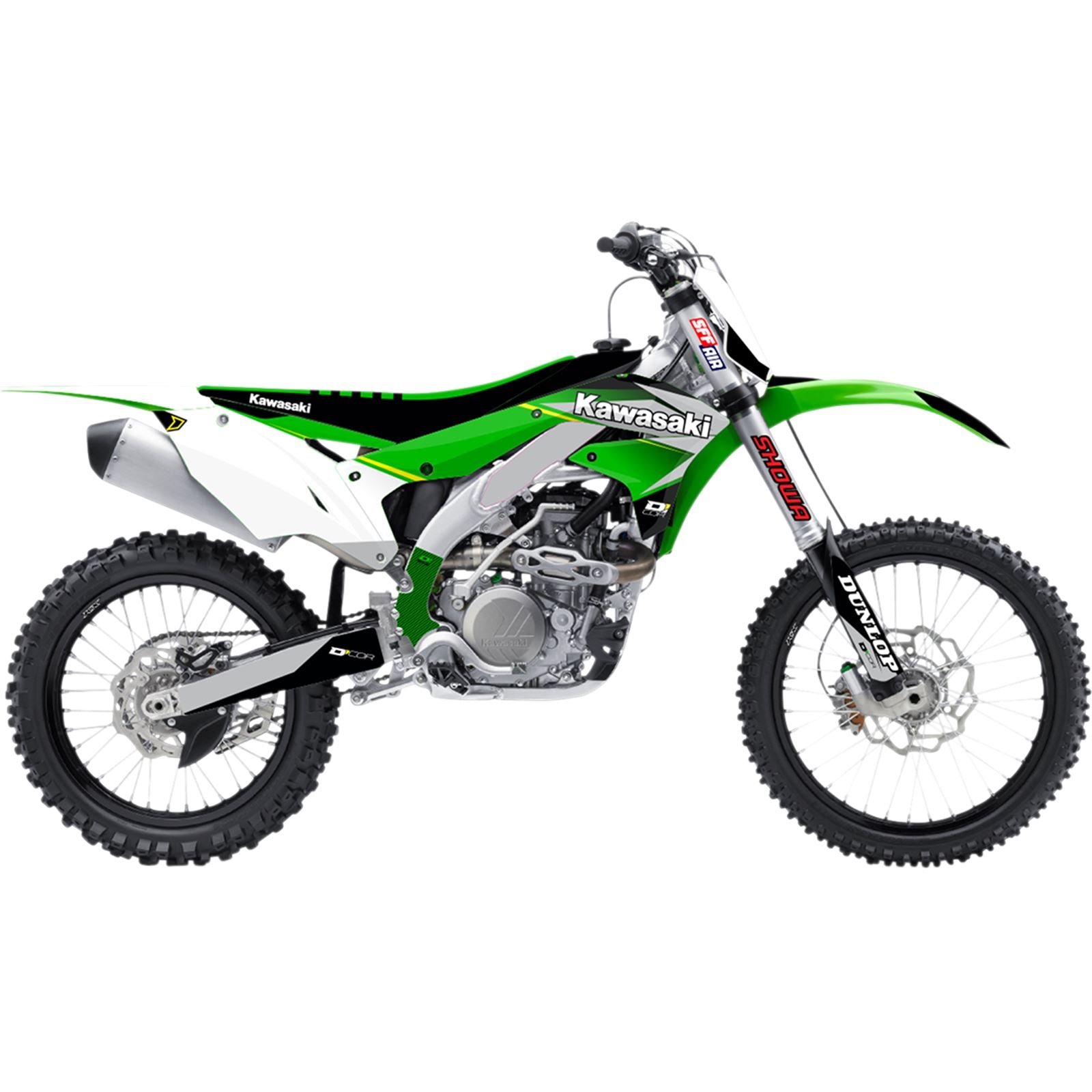 D'Cor Complete Kit  COR9 Fits Kawasaki KXF 450 (19-20) White BG [MPN: 20-20-462]_1046167