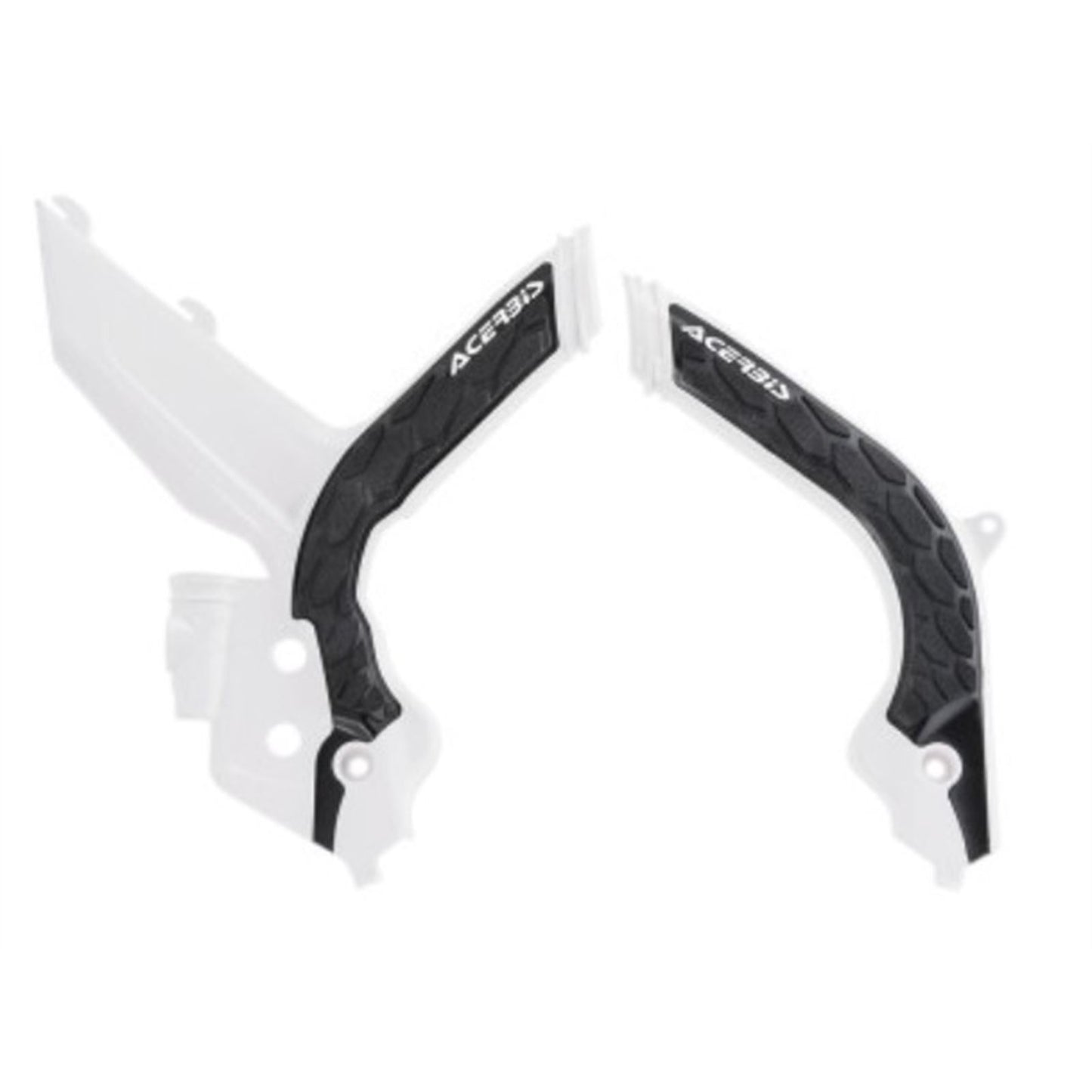Acerbis X-Grip Frame Guards for KTM - White/Black 2783151035_674952