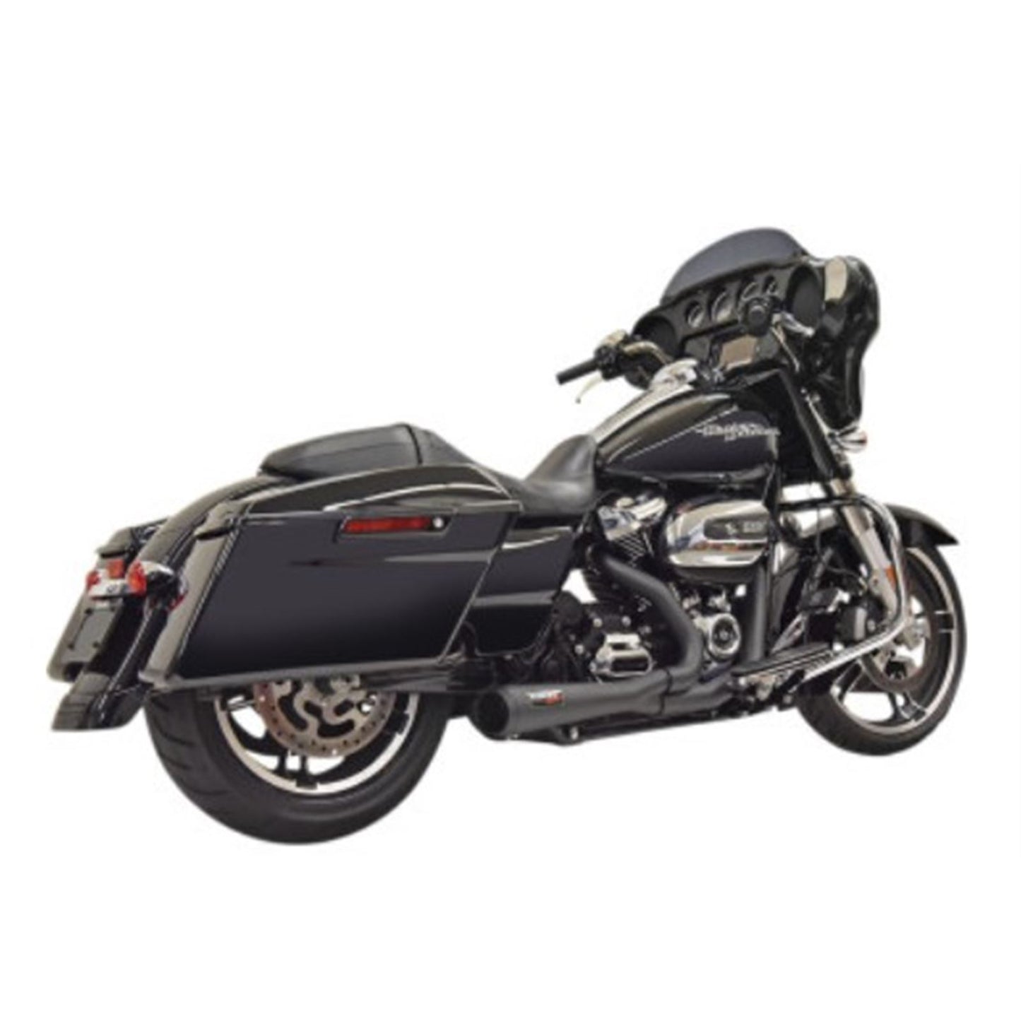 Bassani Manufacturing Short 2:1 Exhaust - Black - 17+ FL [MPN: 1F42RB]_678634