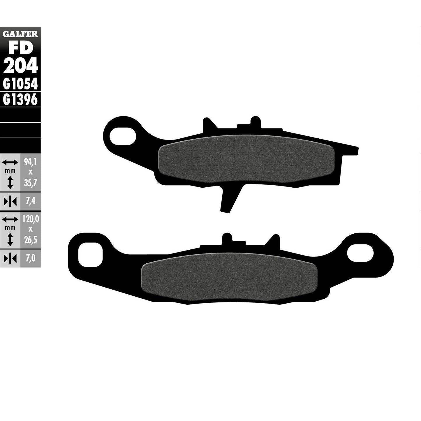 Galfer Brake Pads Semi Metallic FD204G1054_614117