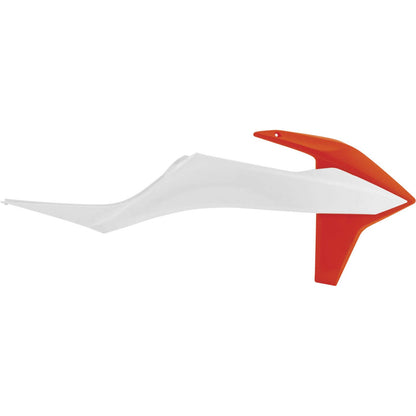 Acerbis Radiator Shroud White/Orange 2726516813_988870