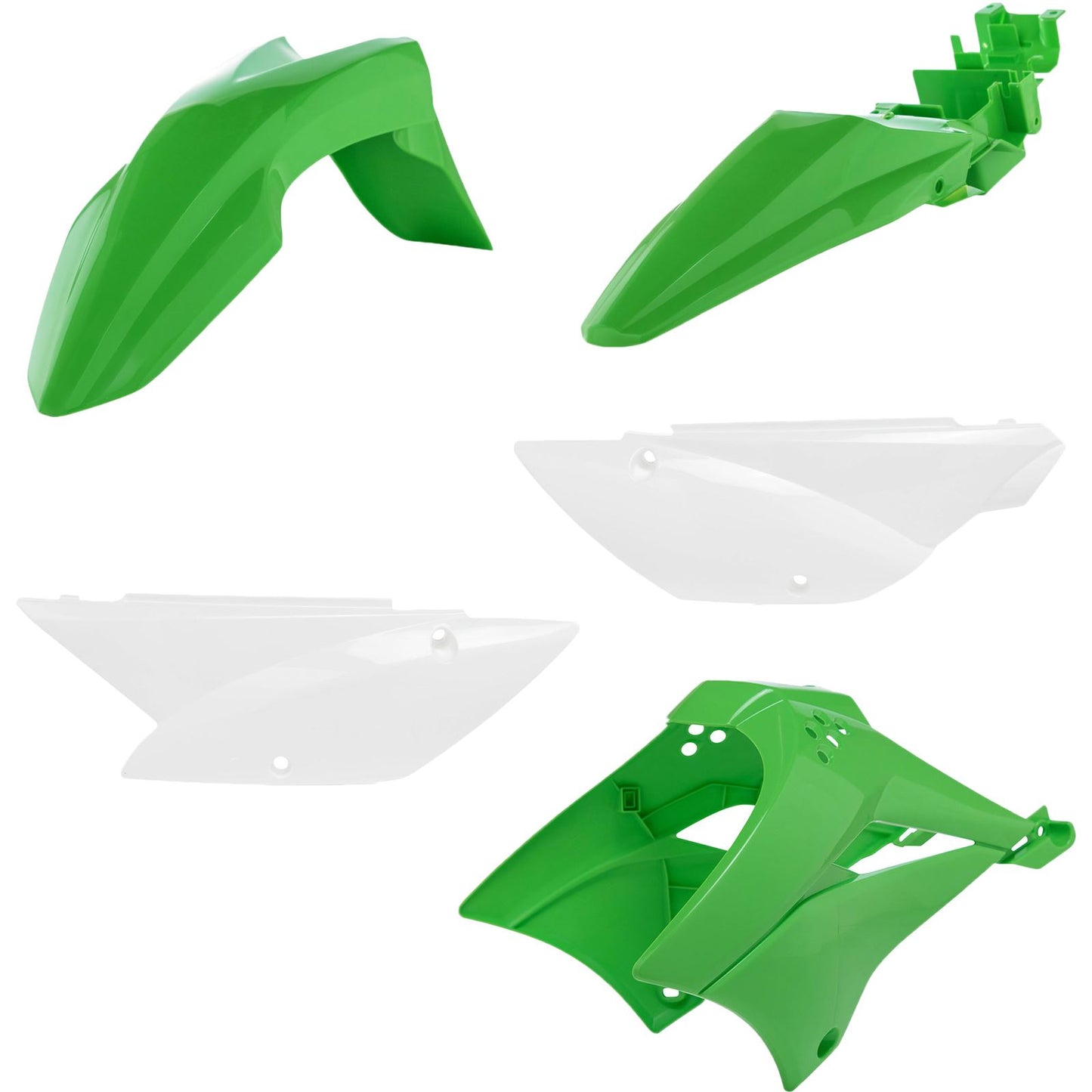 Acerbis Plastic Kit Original - White/Green 2780500145_614164