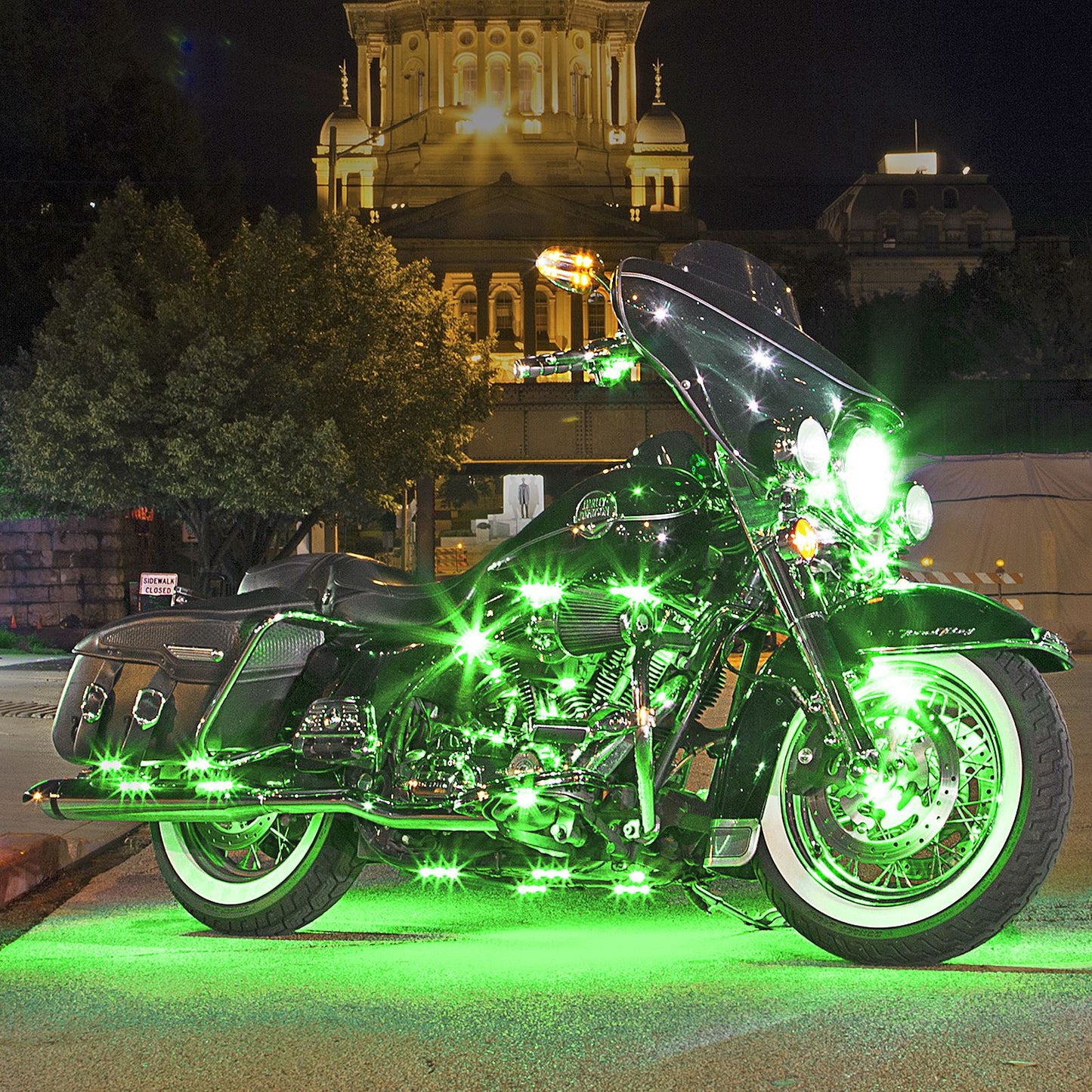 XKGlow Single Color Motorcycle LED Accent Light Strip Kit_614240