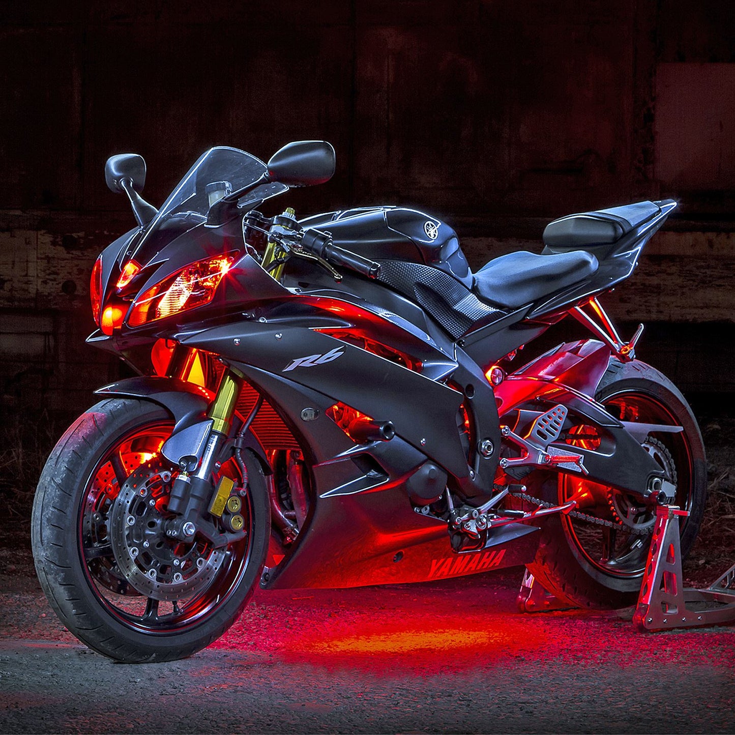 XKGlow Single Color Motorcycle LED Accent Light Strip Kit_614242