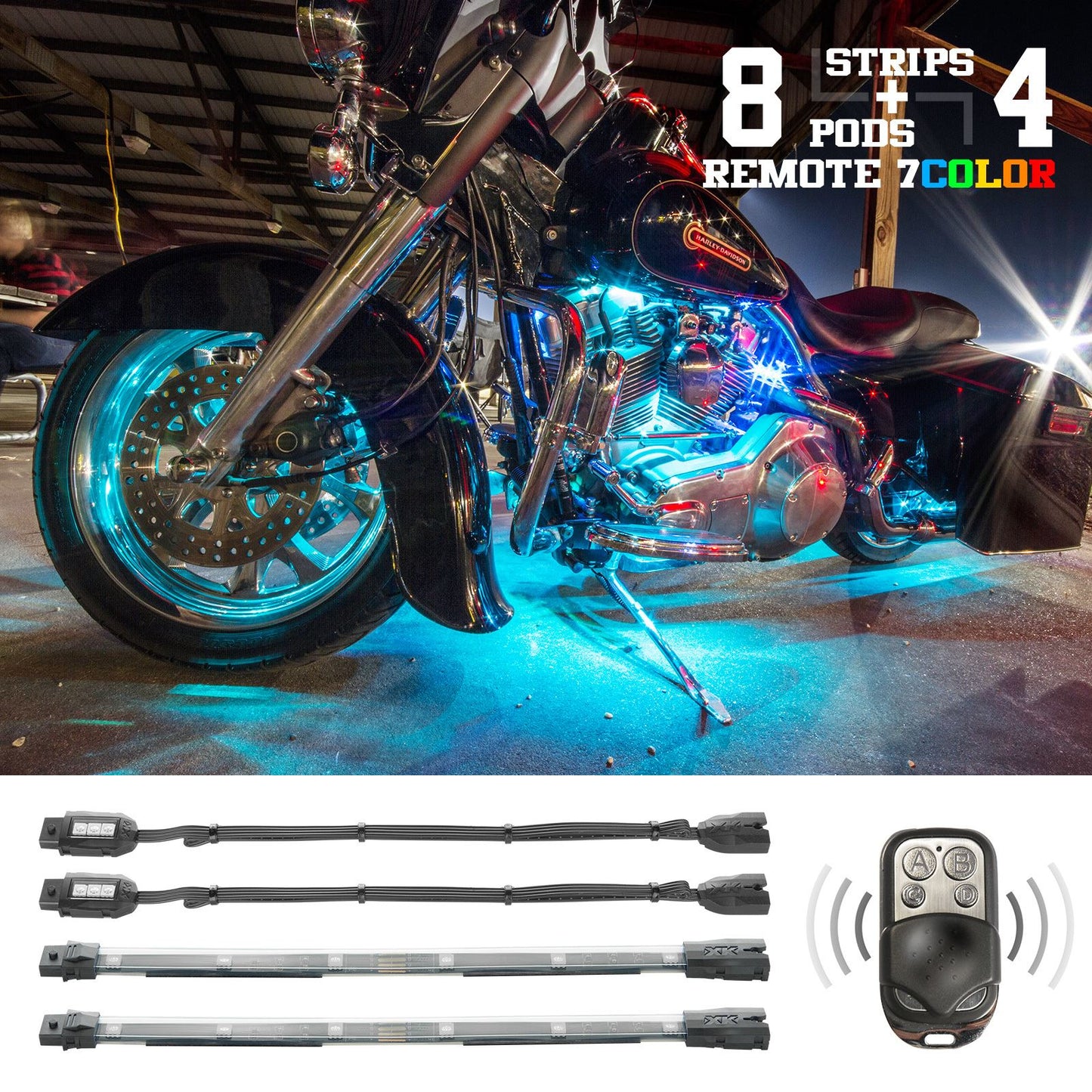 XKGlow 12-Piece 7 Color Remote XK034016_614244