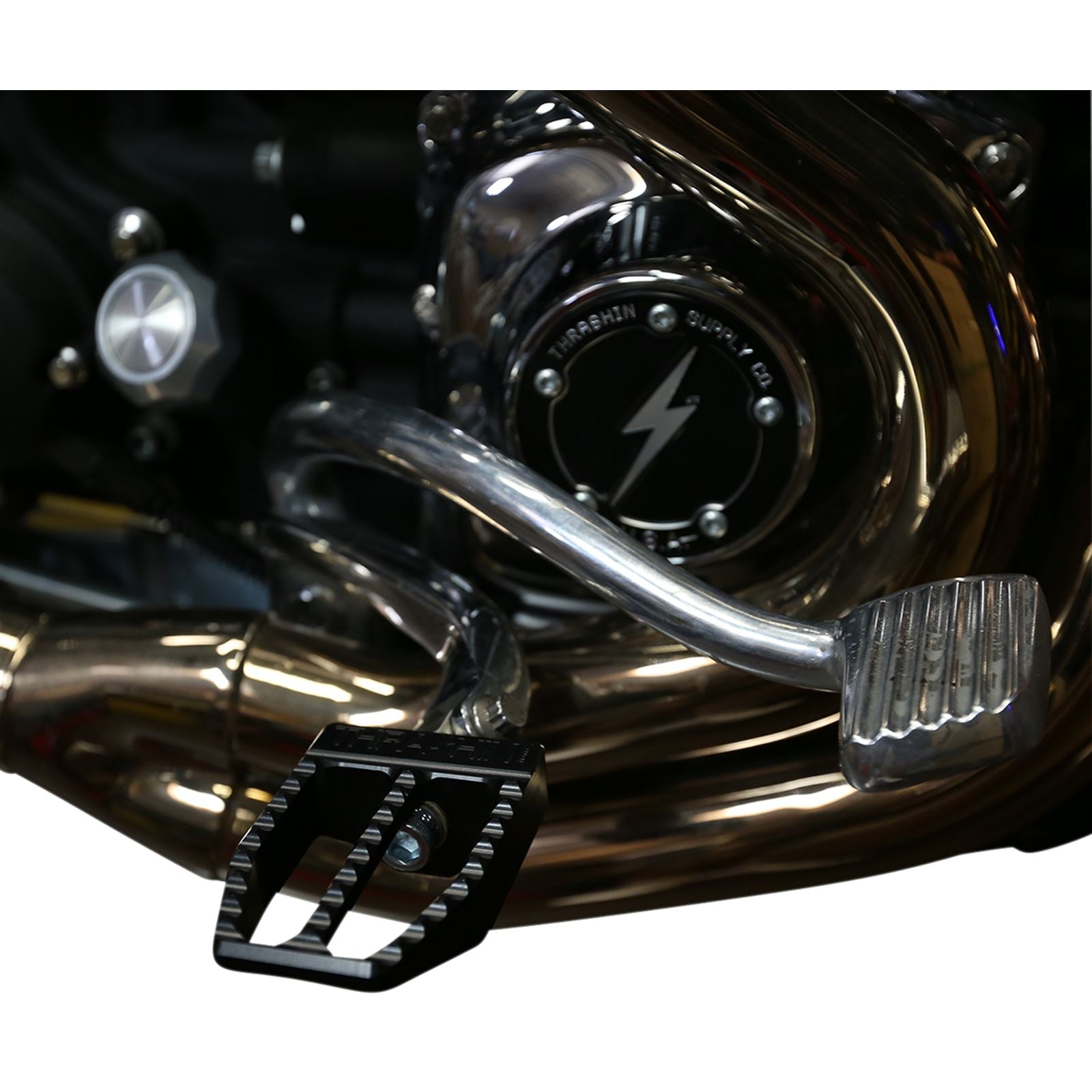 Thrashin Supply Company Militant Footpegs - Black - Dyna [MPN: TSC-2019-1-D]_1046488