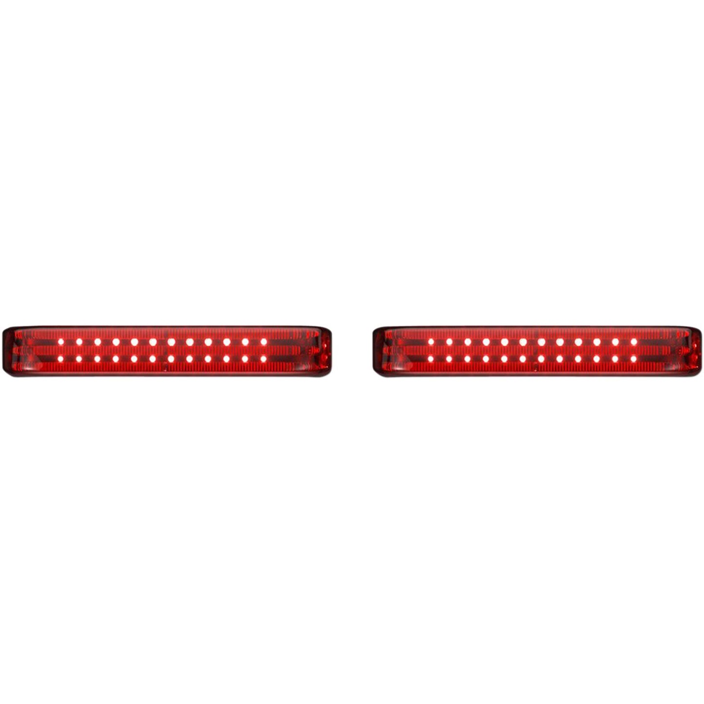 Custom Dynamics Saddlebag LED Lights - Sequential - Chrome/Red PB-SBSEQ-BCM-CR_1046599