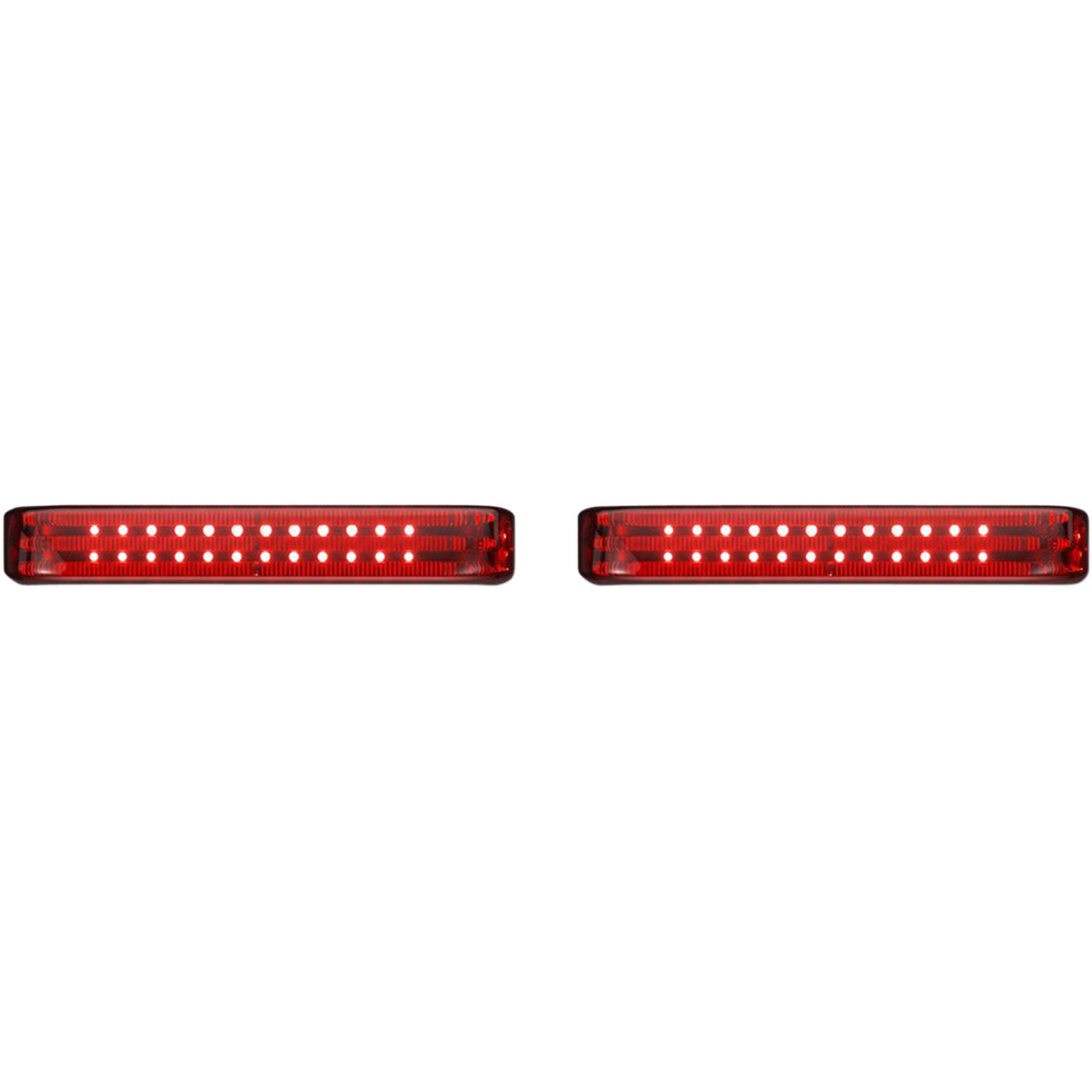 Custom Dynamics Saddlebag LED Lights - Sequential - Chrome/Red PB-SBSEQ-BCM-CR_1046599