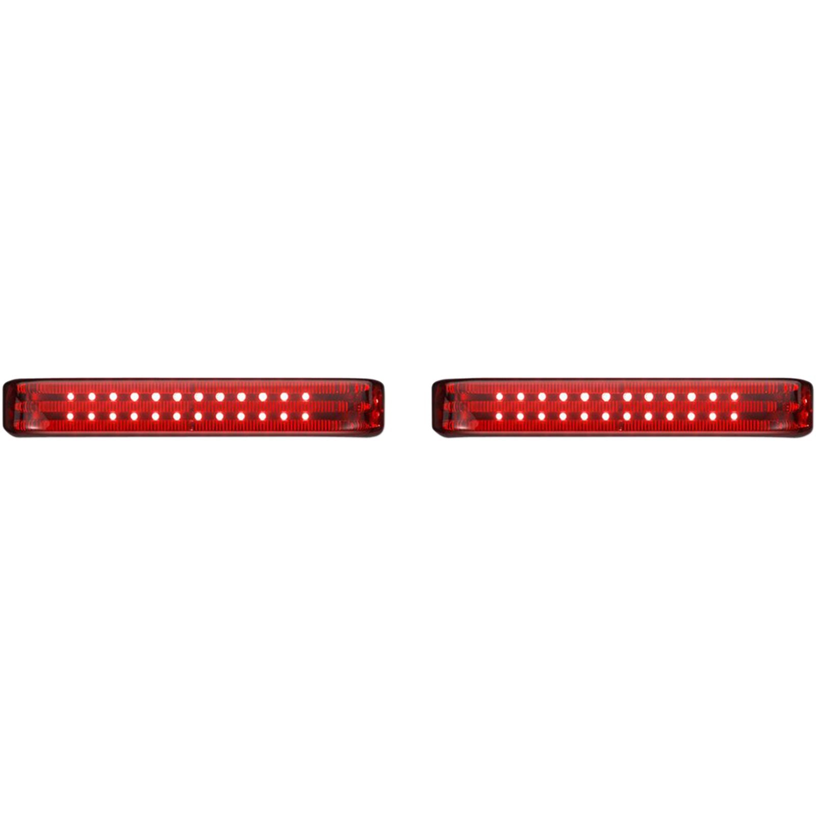 Custom Dynamics Saddlebag LED Lights - Sequential - Black/Red PB-SBSEQ-BCM4BR_1046605
