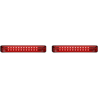Custom Dynamics Saddlebag LED Lights - Sequential - Chrome/Red PB-SBSEQ-BCM4CR_1046613