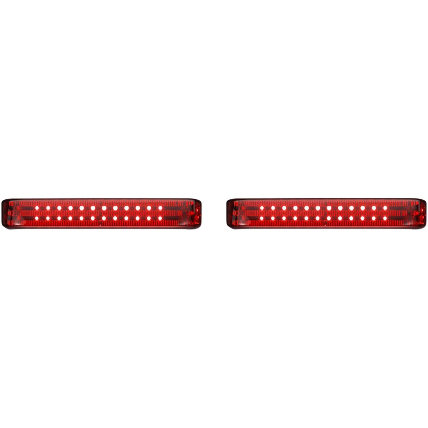 Custom Dynamics Saddlebag LED Lights - Sequential - Chrome/Red PB-SBSEQ-HD-CR_1046574