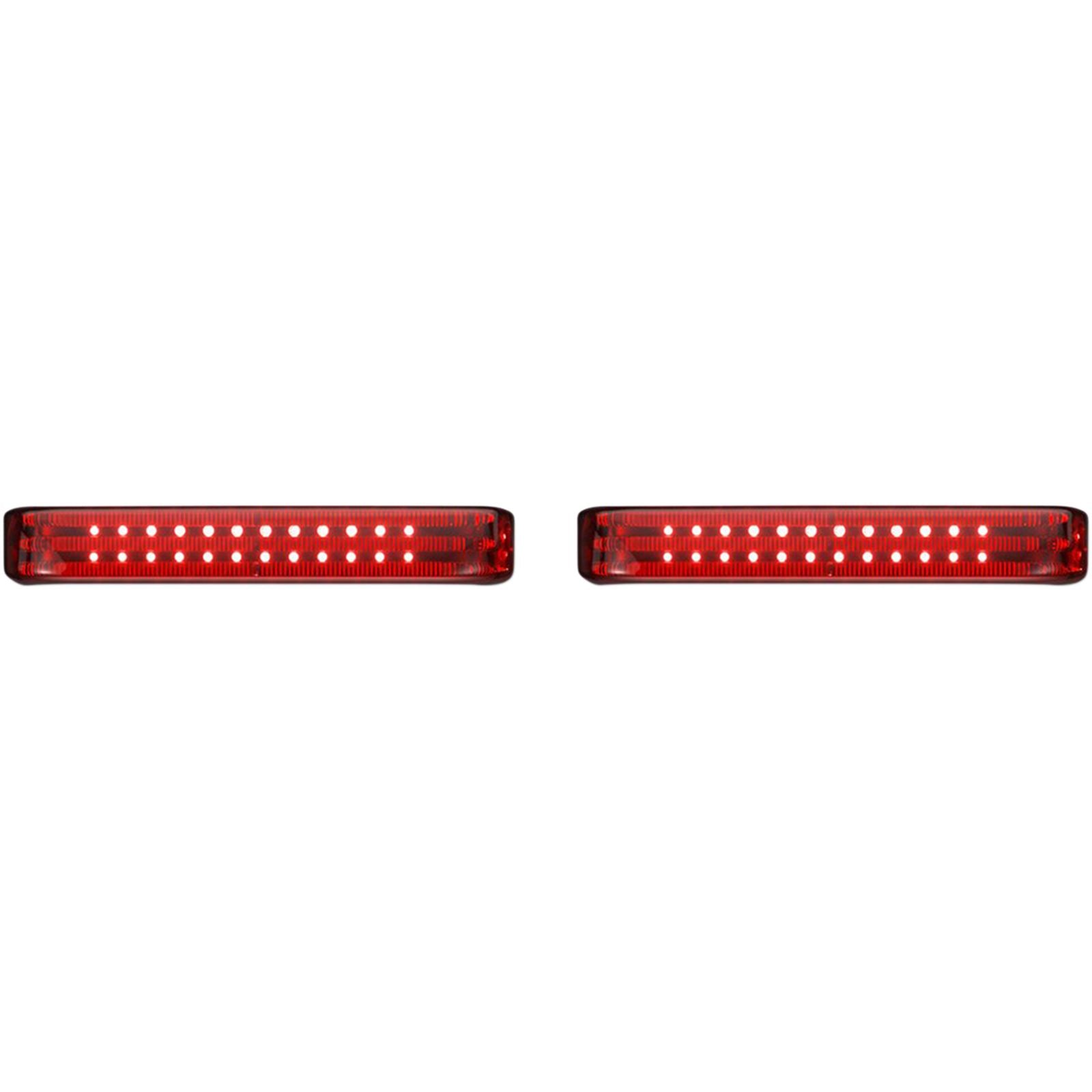 Custom Dynamics Saddlebag LED Lights - Sequential - Chrome/Red PB-SBSEQ-HD-CR_1046574