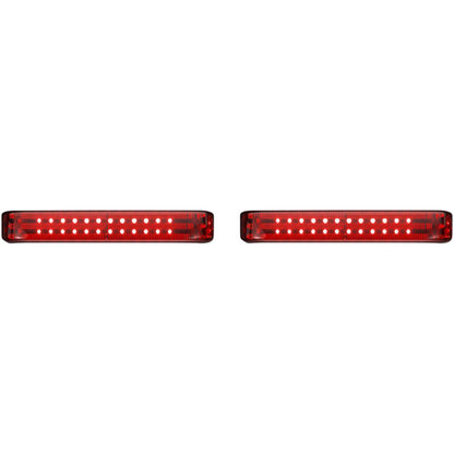 Custom Dynamics Saddlebag LED Lights - Sequential - Chrome/Red PB-SBSEQ-HD-CR_1046574
