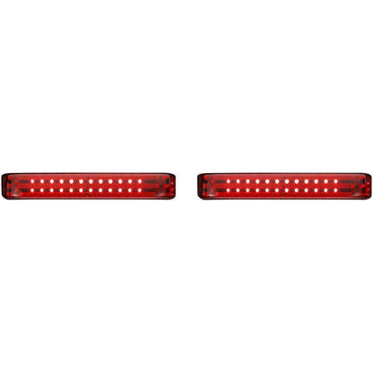 Custom Dynamics Saddlebag LED Lights - Sequential - Black/Red PB-SBSEQ-SS6-BR_1046579
