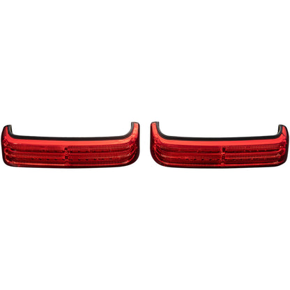 Custom Dynamics Saddlebag LED Lights - Sequential - Black/Red PB-SBSEQ-SS6-BR_1046580