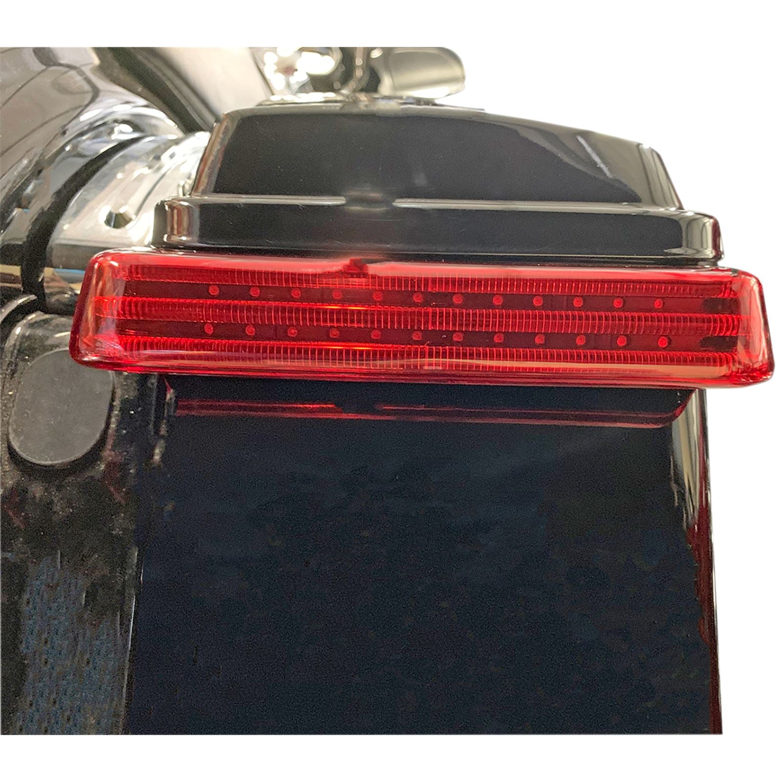 Custom Dynamics Saddlebag LED Lights - Sequential - Black/Red PB-SBSEQ-SS6-BR_1046581