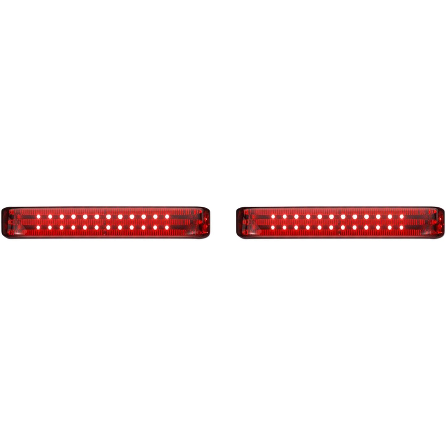 Custom Dynamics Saddlebag LED Lights - Sequential - Chrome/Red PB-SBSEQ-SS6-CR_1046585