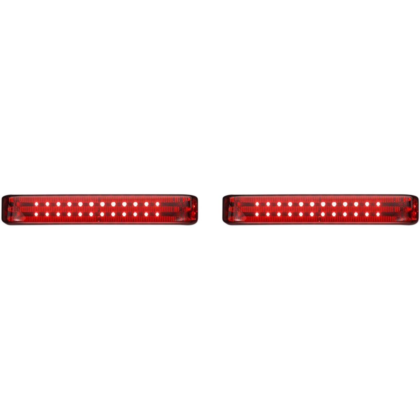 Custom Dynamics Saddlebag LED Lights - Sequential - Black/Red PB-SBSEQ-SS8-BR_1046590