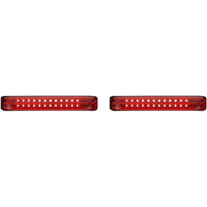 Custom Dynamics Saddlebag LED Lights - Sequential - Black/Red PB-SBSEQ-SS8-BR_1046590
