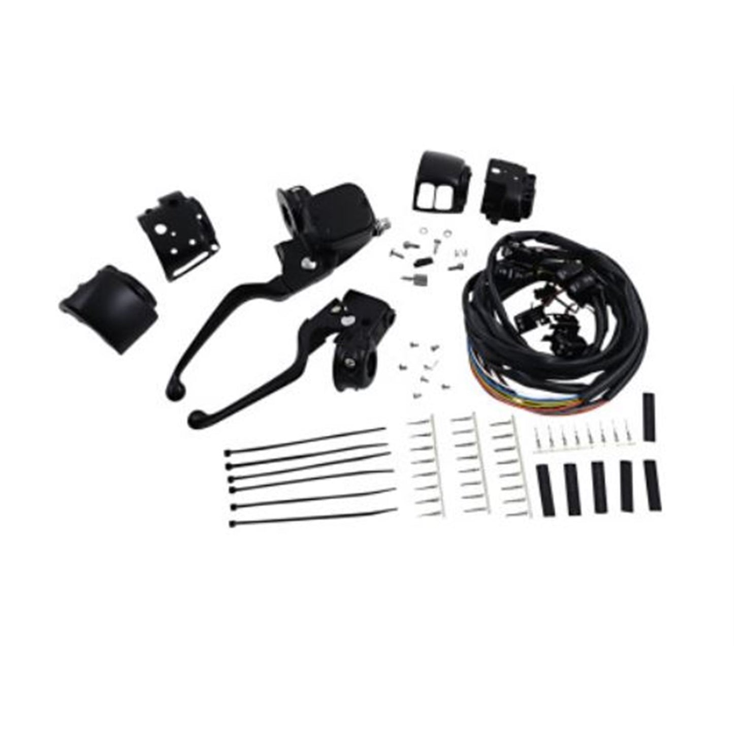 Drag Specialties Black 9/16" Master Cylinder Handlebar Controls for '96 - '13 0610-2149_711829