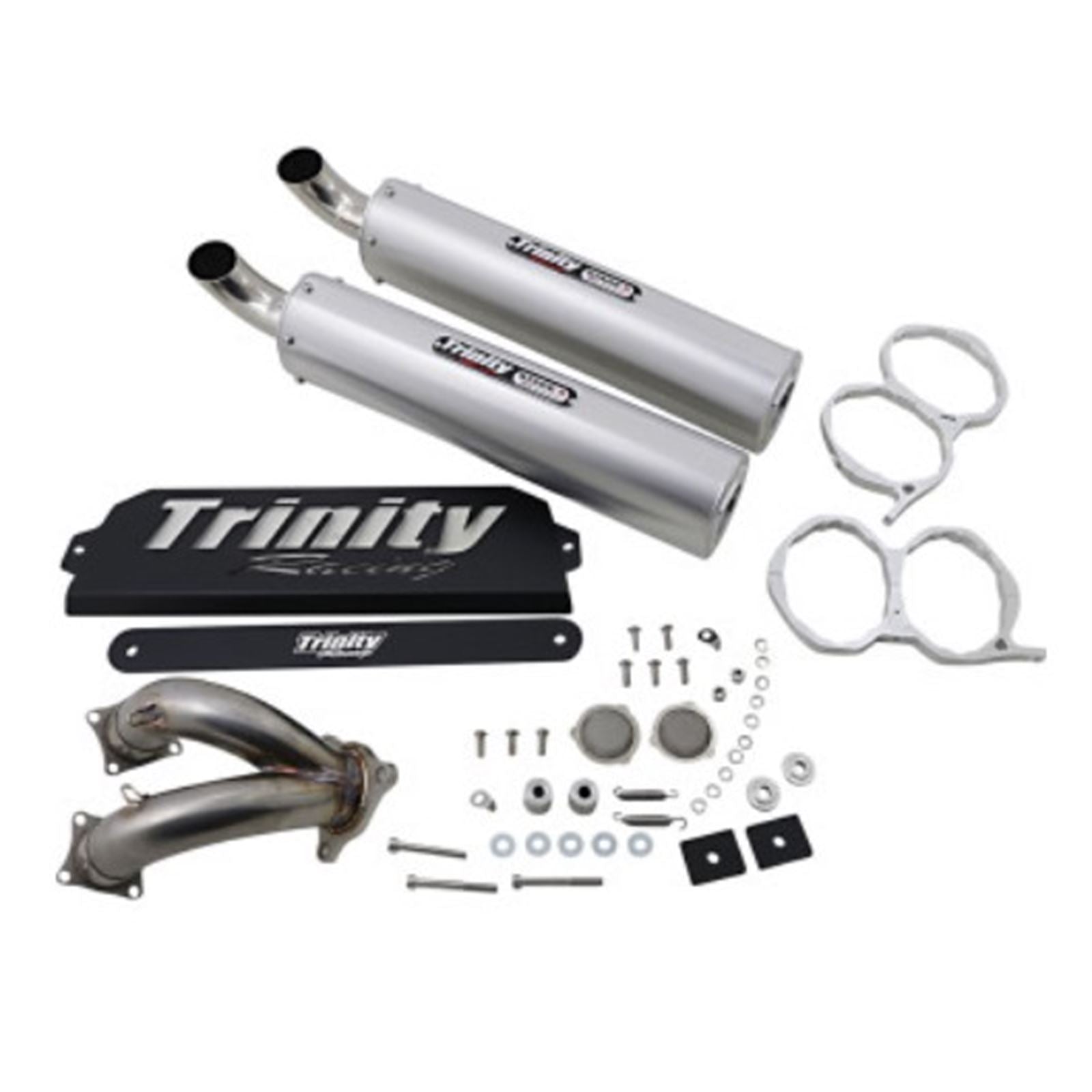 Trinity Racing Mufflers - Brushed - '20 RZR Pro XP [MPN: TR-4173S]_726832