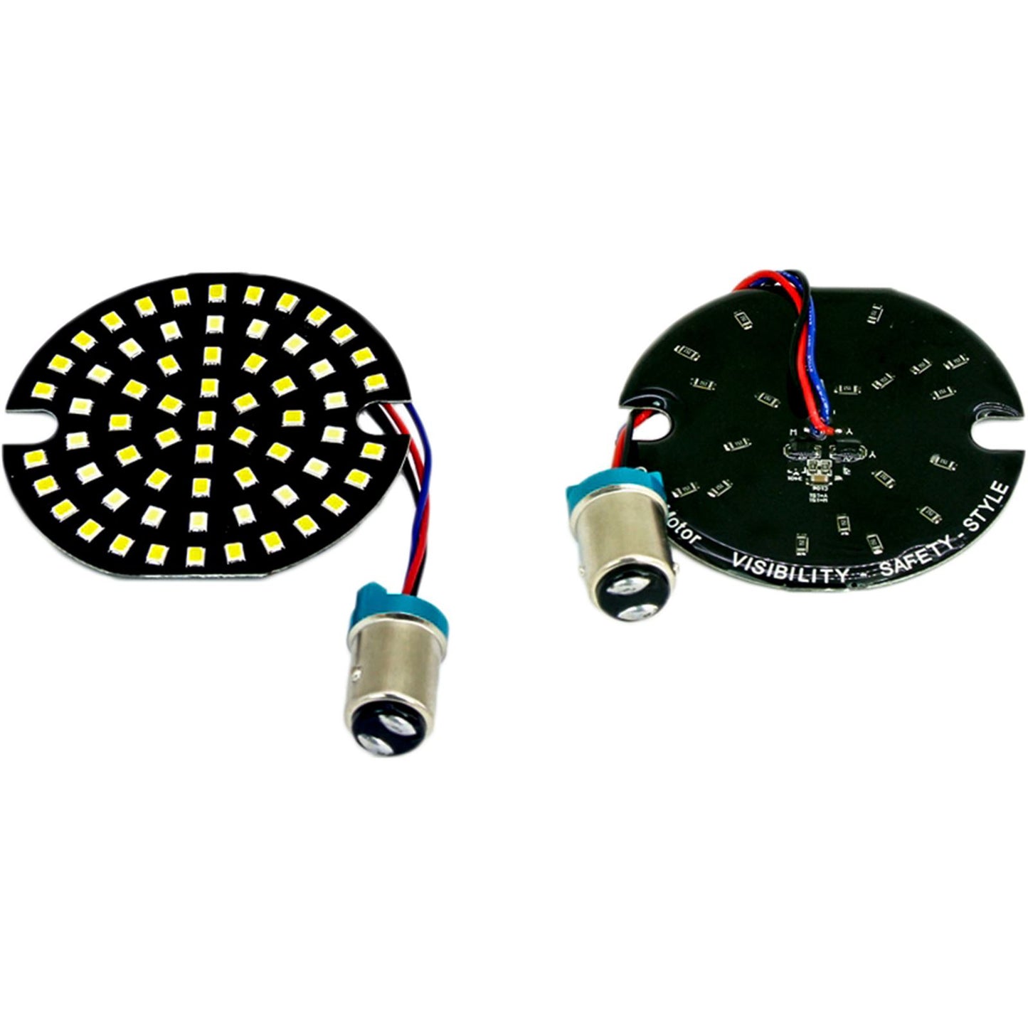 Cyron Lighting Turn Signal LED Inserts Pancake 3" AC11F  1157 white Halo Amber [MPN: AC1156PFAW]_614514