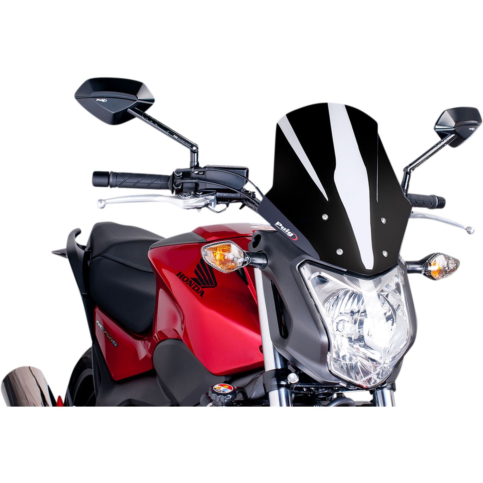 Puig Touring Windscreen - Black for Honda [MPN: 5991N]_1046785