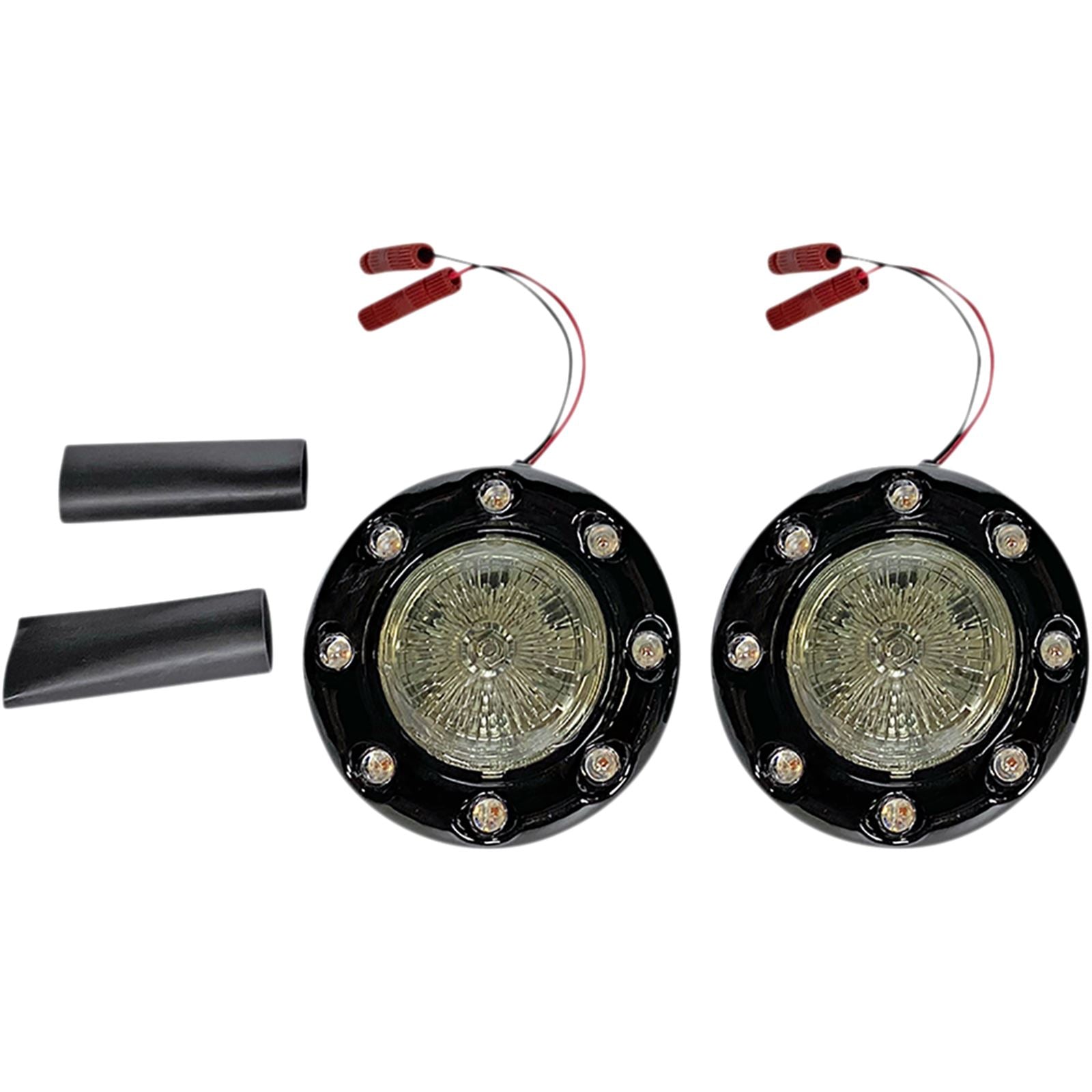 Custom Dynamics ProBEAM® Bullet Ringz™ LED Turn Signals - Black/Smoke PB-BR-RR-IND-BS_1046842