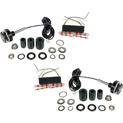 Custom Dynamics Handlebar End Dual LED Lights - Universal CD-BAR-END-AW-B_1046825