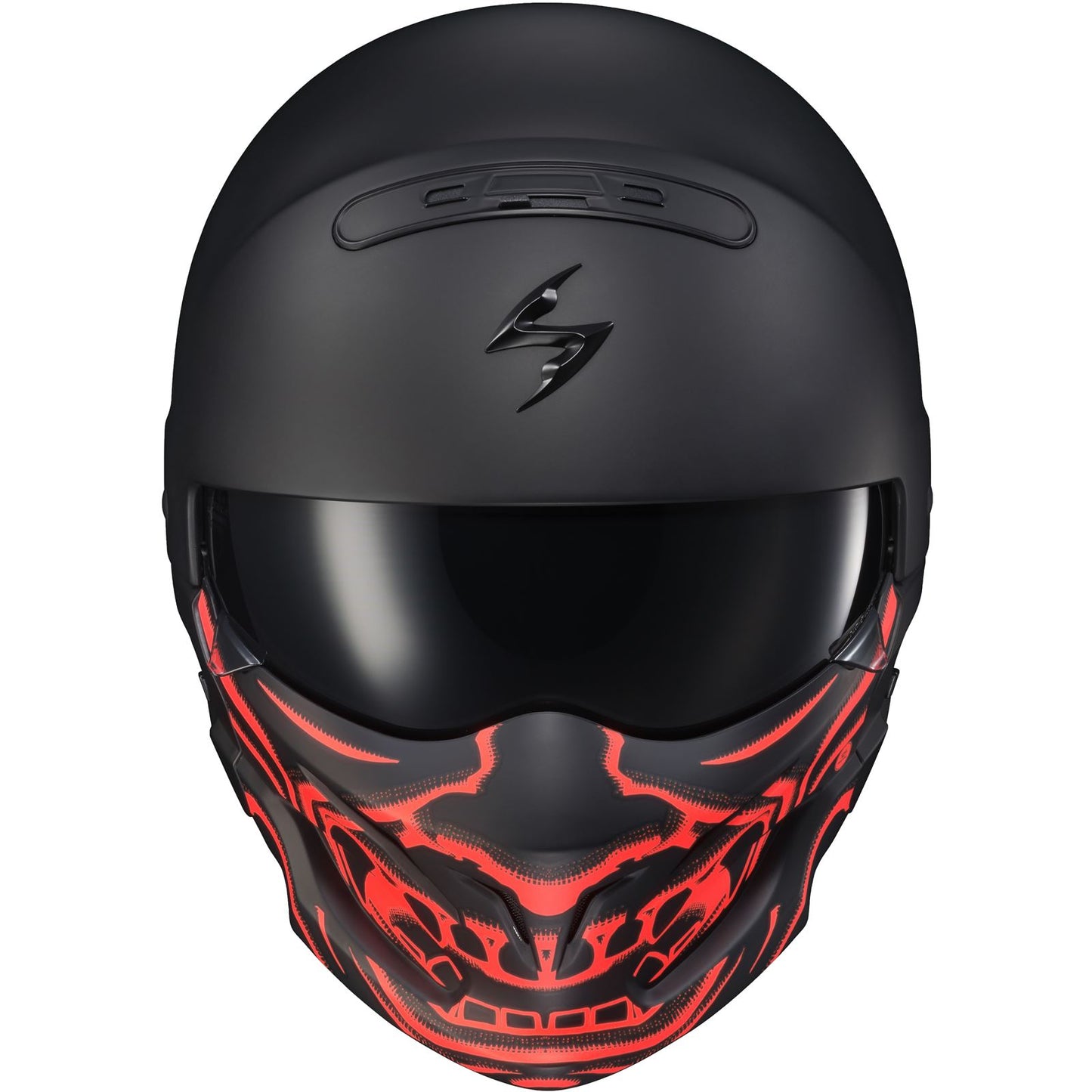 ScorpionEXO Covert Face Mask Samurai Glow in the Dark Red 52-546-22_615013