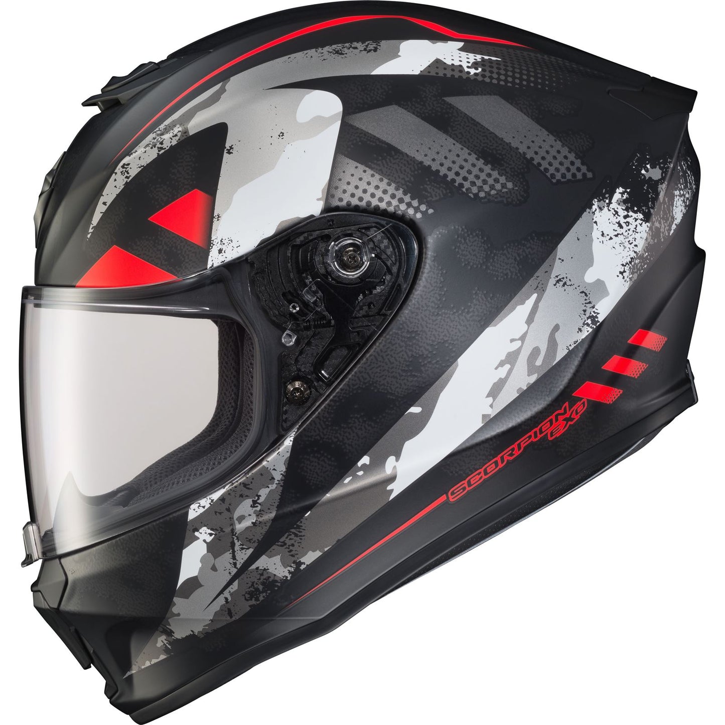 ScorpionEXO EXO-R420 Full-Face Helmet Distiller Black/Red - Medium [MPN: 42-1524]_615016