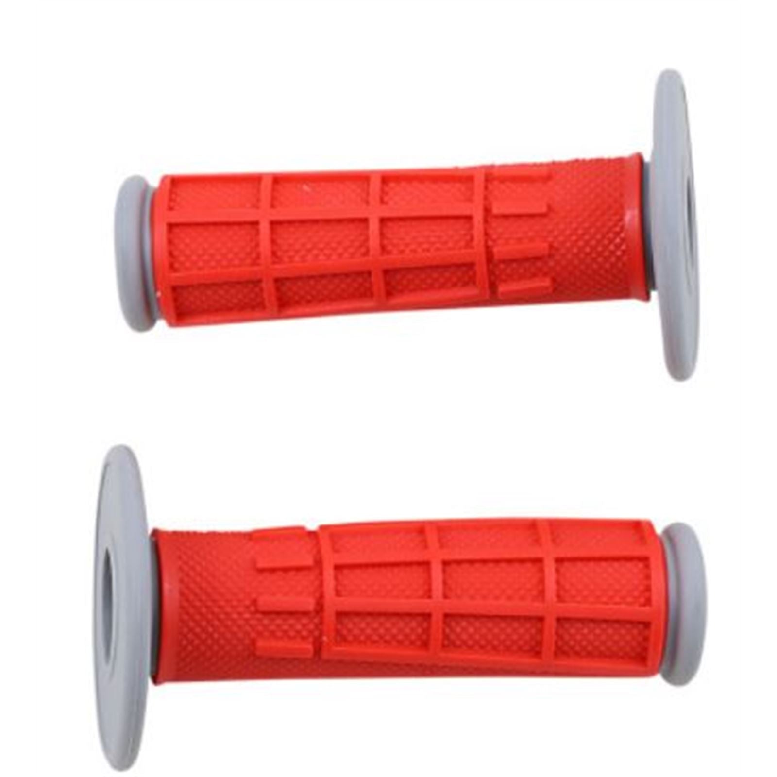 Moose Offroad Red Half Waffle Compound Grips 0630-2666_768192