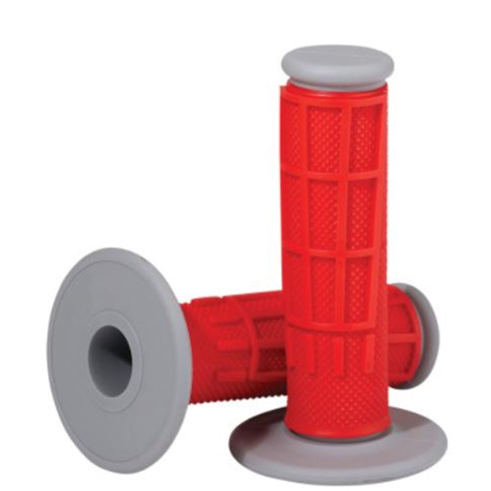 Moose Offroad Red Half Waffle Compound Grips 0630-2666_768184