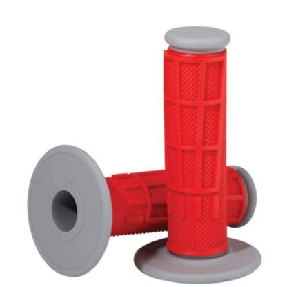 Moose Offroad Red Half Waffle Compound Grips 0630-2666_768184