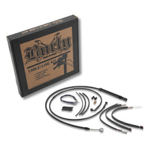 Burly Brand Black Vinyl Handlebar Cable/Brake Line Kit - 14" Ape Hanger Handlebars B30-1260_984664
