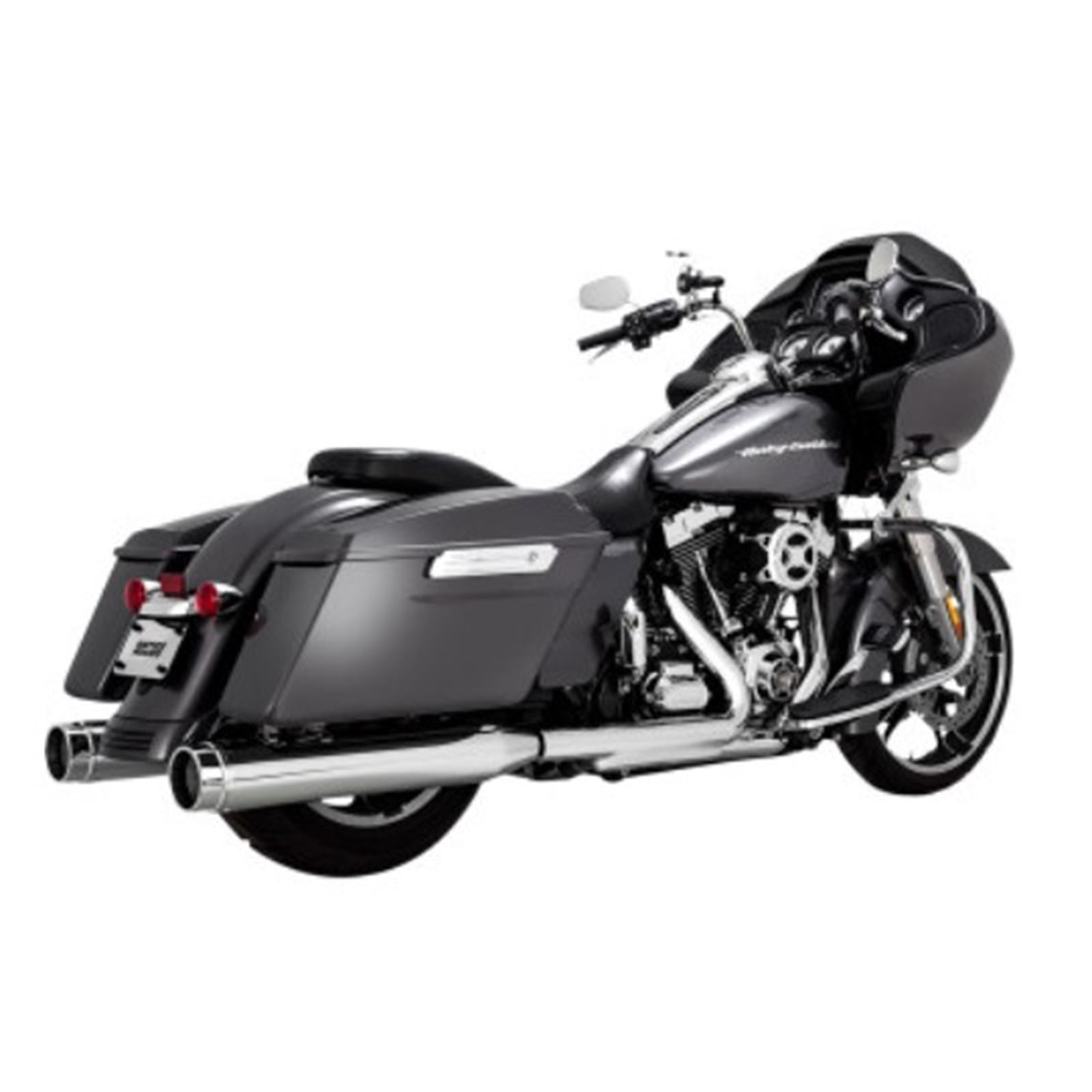Vance And Hines Torquer Mufflers -  Chrome - 4.5" - '95-'16 FL 16673_678373
