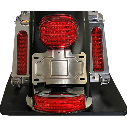 Custom Dynamics License Plate Mount/Relocation - Chrome CD-TLLP-KIT-C_1046937