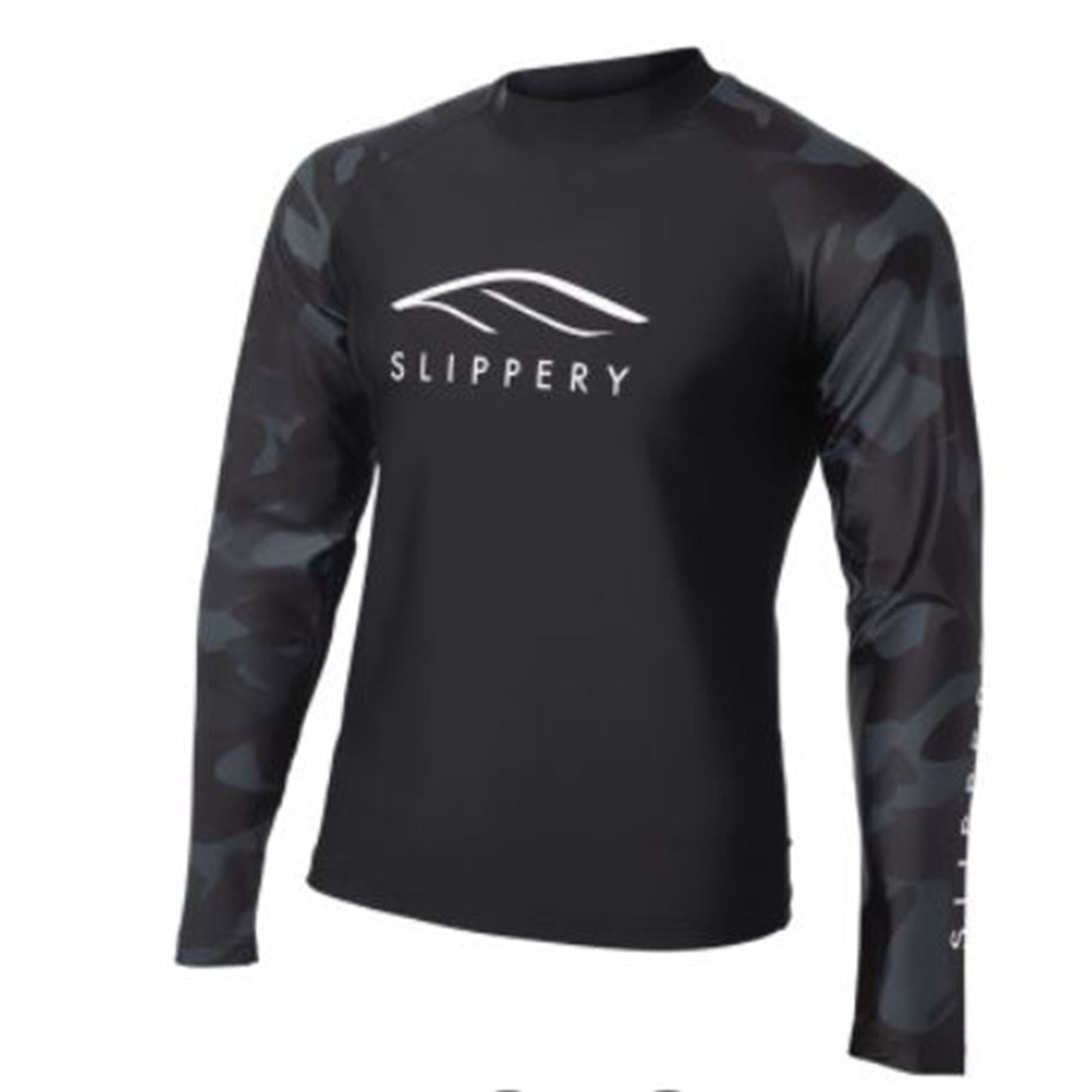 Slippery Rashguard Long Sleeve - Black/Camo - X-Small 3250-0128_733282