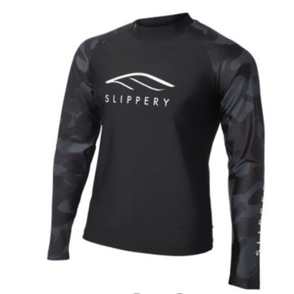 Slippery Rashguard Long Sleeve - Black/Camo - X-Small 3250-0128_733282