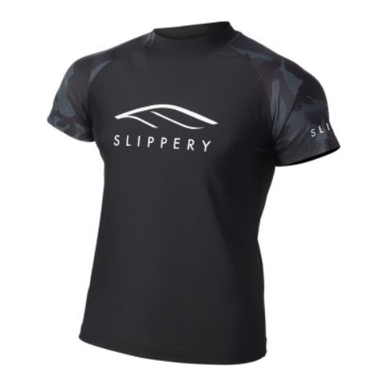 Slippery Rashguard Short Sleeve - Black/Camo - Medium [MPN: 3250-0137]_733303