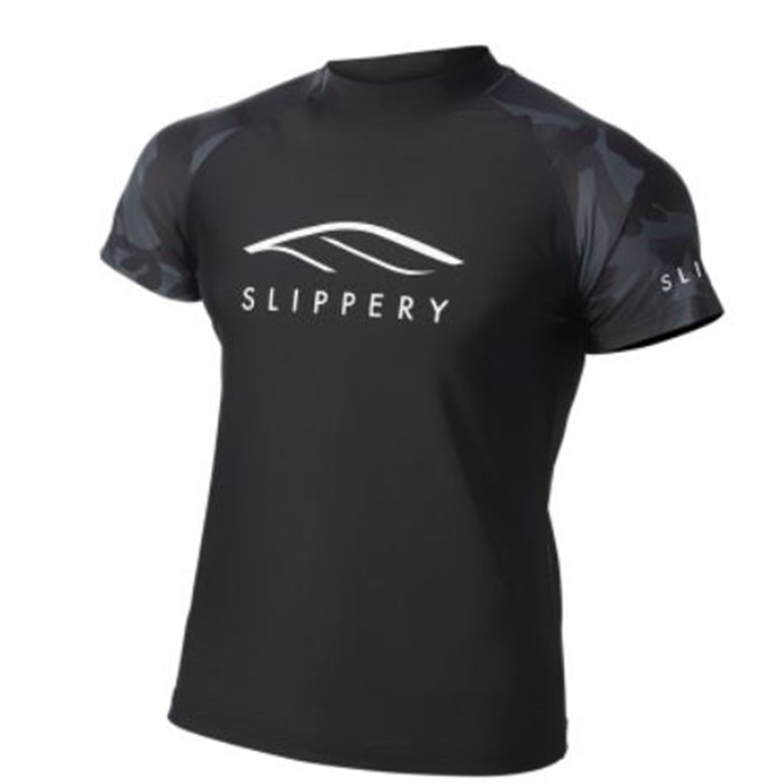 Slippery Rashguard Short Sleeve - Black/Camo - Medium [MPN: 3250-0137]_733303