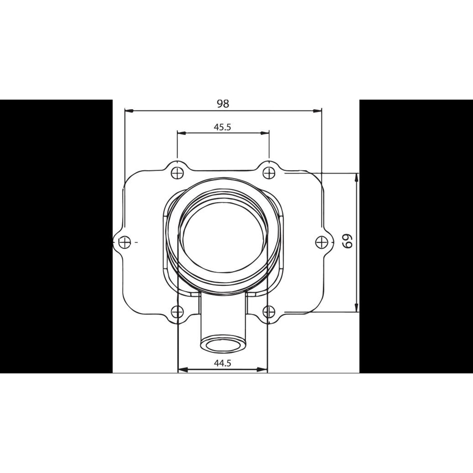2FastMoto Carburetor Intake Mounting Flange for Ski-Doo K07-102-06_895472