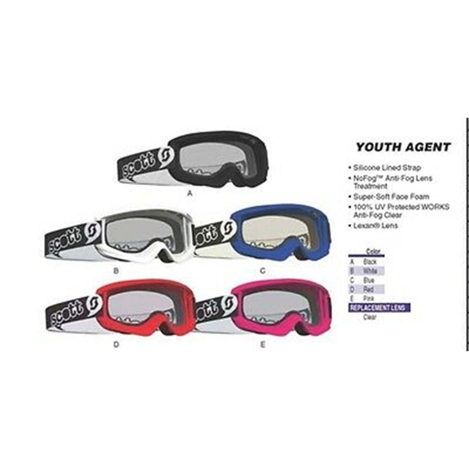 Scott Youth Agent Goggles - White 272839-0002043_651066