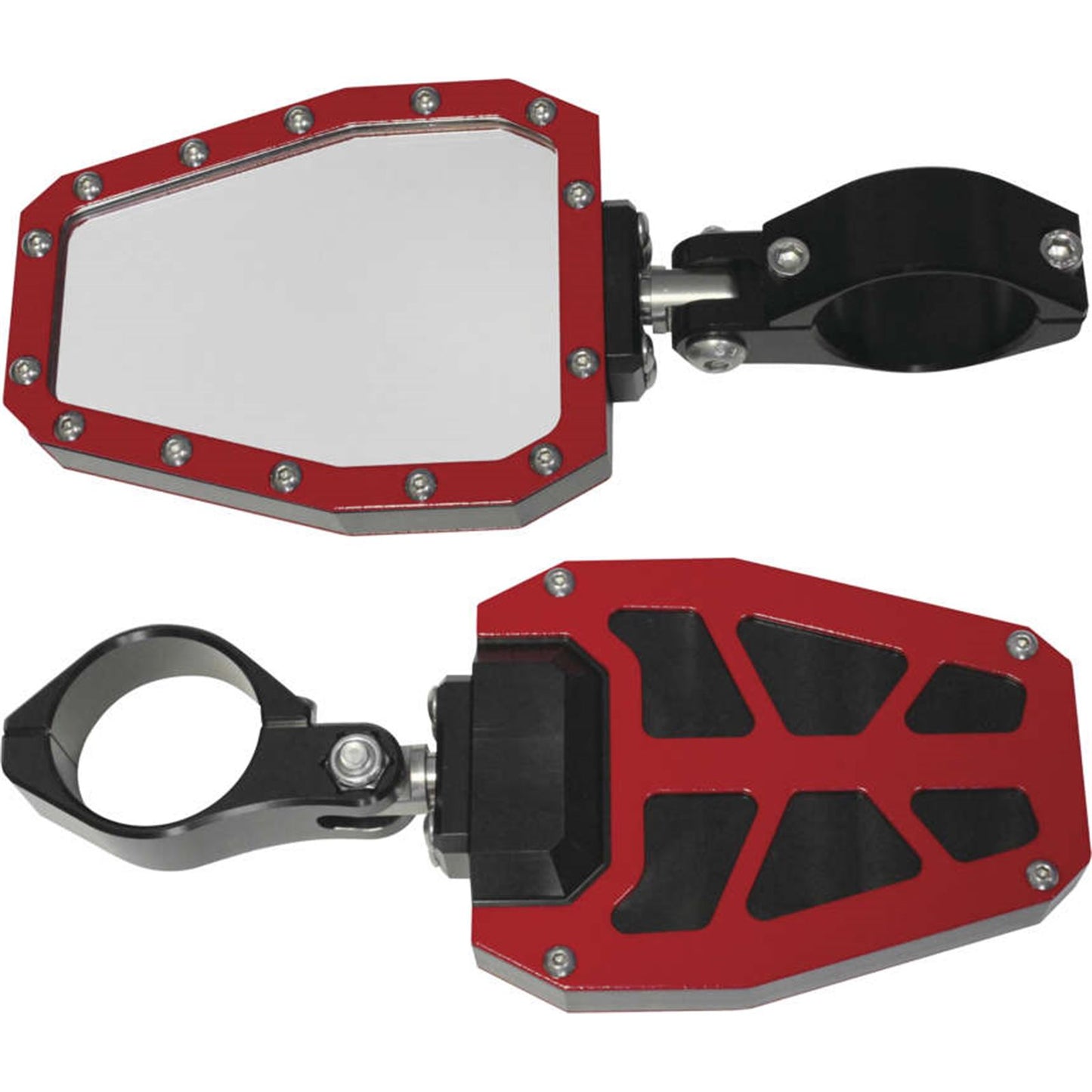 Modquad Side Mirror 2" Bezel Red [MPN: SIDE-2-BRD]_988563