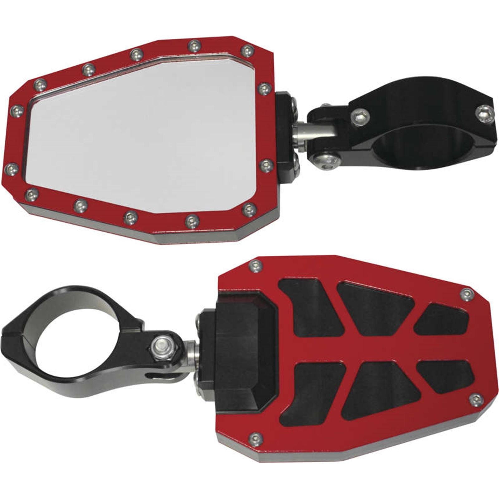 Modquad Side Mirror 2" Bezel Red [MPN: SIDE-2-BRD]_988563