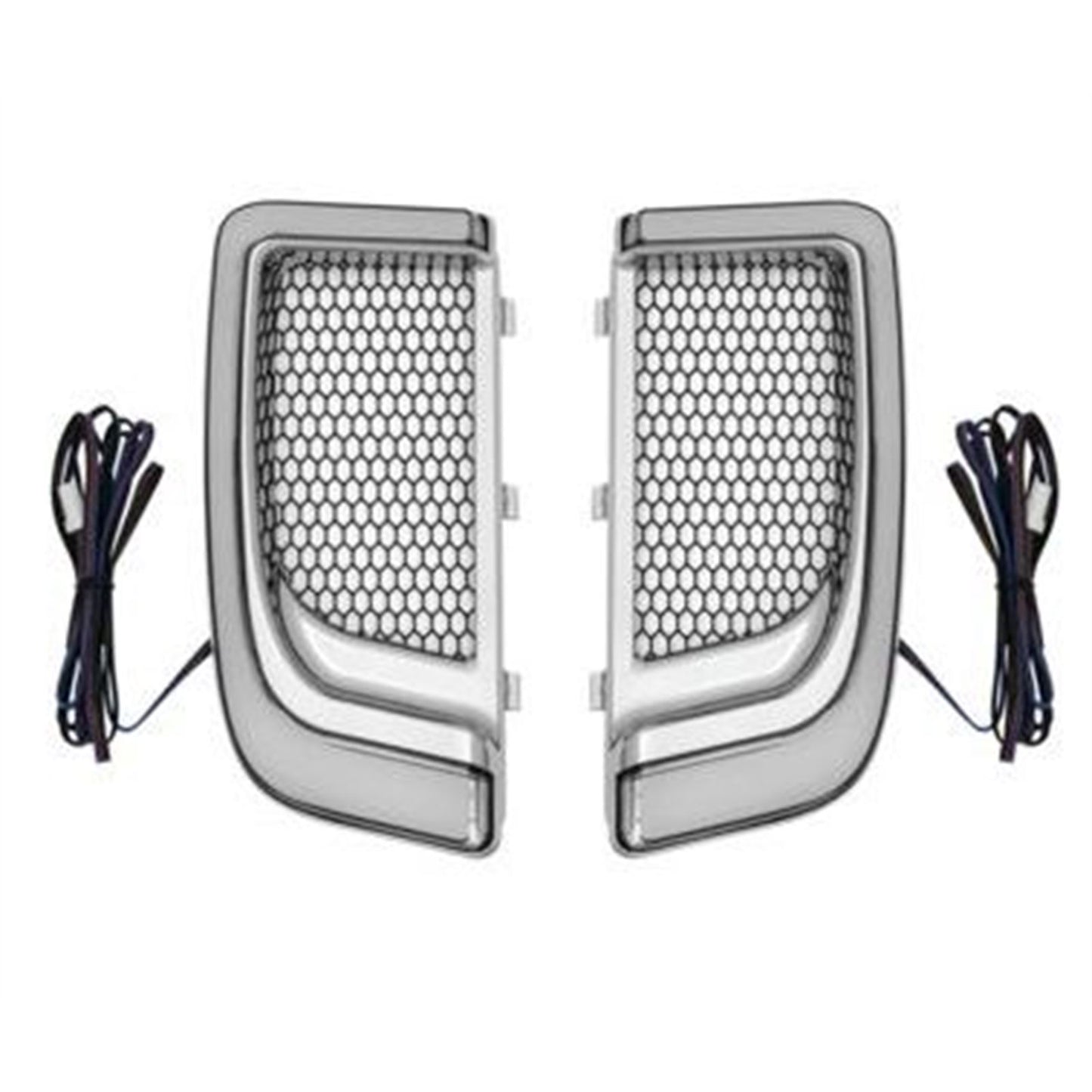 Kuryakyn Tracer LED Fairing Lower Grills - Chrome 5063_722351