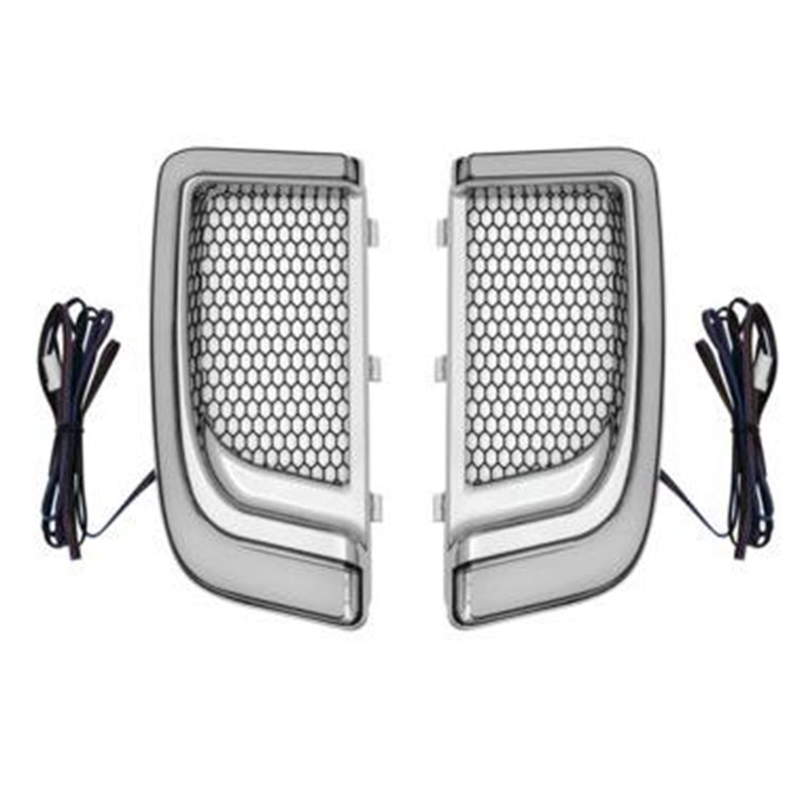 Kuryakyn Tracer LED Fairing Lower Grills - Chrome 5063_722351
